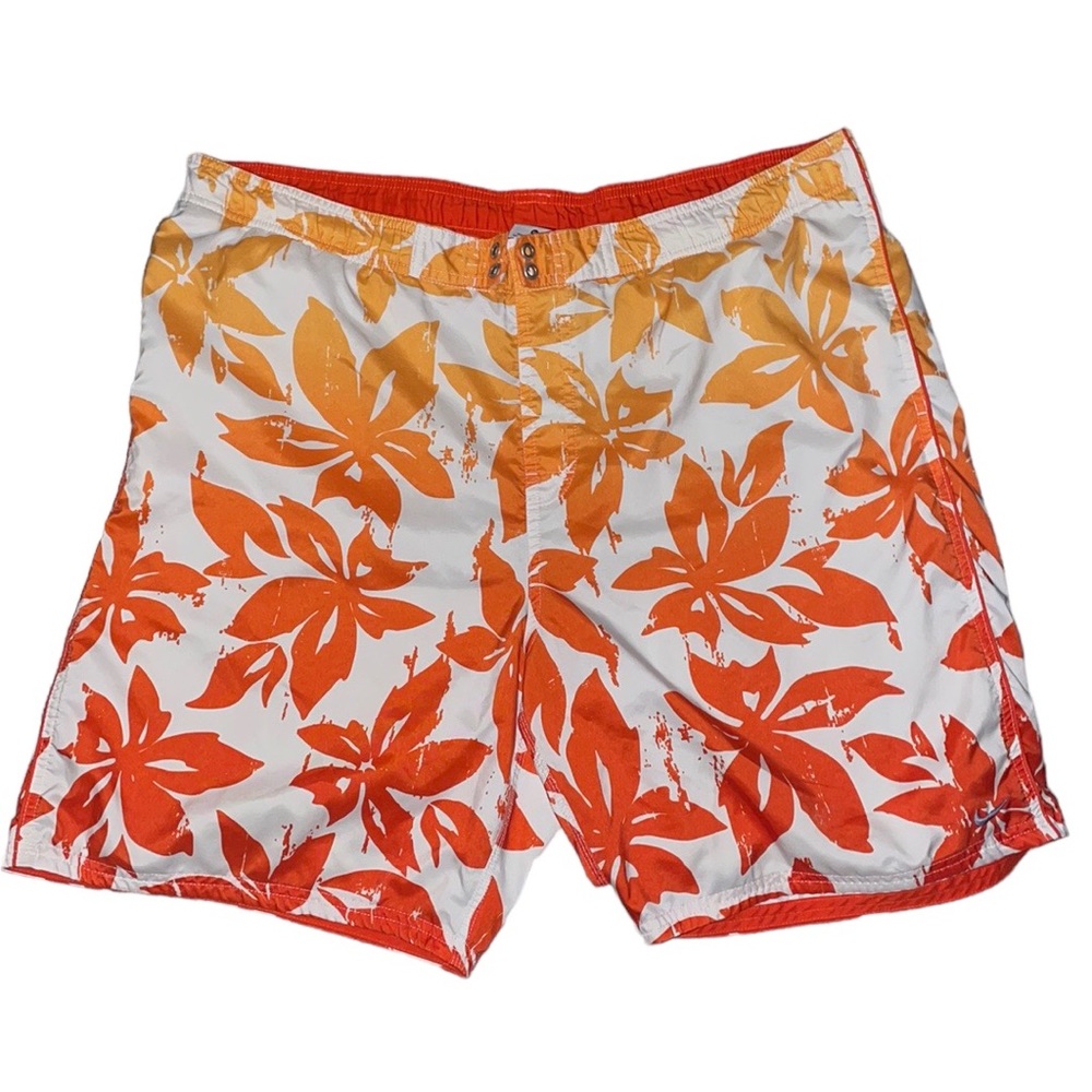 Nike Hawaiian Floral Print Swim Trunks
